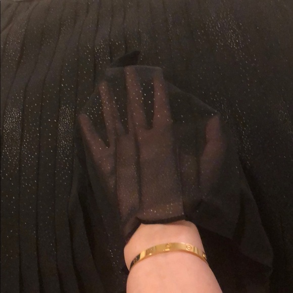 NWOT BCBG Sparkly Pleated Skirt - Picture 7 of 8